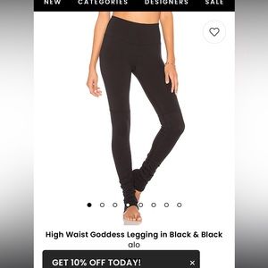 Alo high waisted goddess leggings